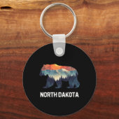 North Dakota Bär Schlüsselanhänger (Vorderseite)