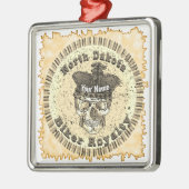 North Dakota Biker Ornament Aus Metall (Links)