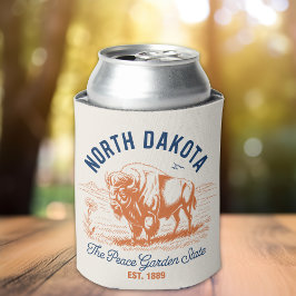 North Dakota Bison Can Cooler | Peace Garden State Dosenkühler