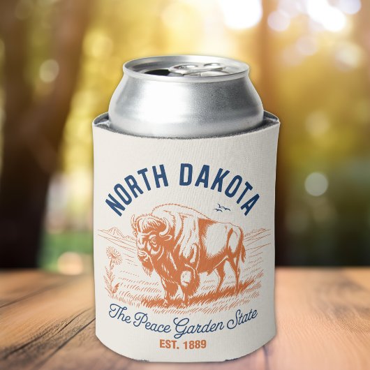 North Dakota Bison Can Cooler | Peace Garden State Dosenkühler