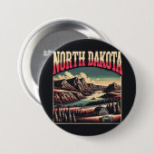 North Dakota Button (Vorne & Hinten)