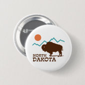 North Dakota Button (Vorne & Hinten)