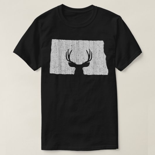 North Dakota Deer Hunter Deer Jagdsaison T-Shirt (Design vorne)