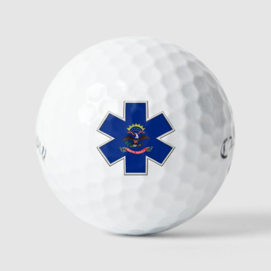 North Dakota EMS Star of Life Golfball (Vorderseite)