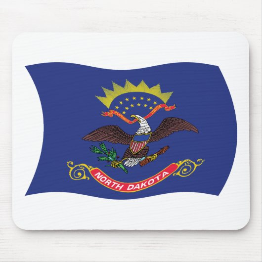 North Dakota Flag Mauspad (Vorne)
