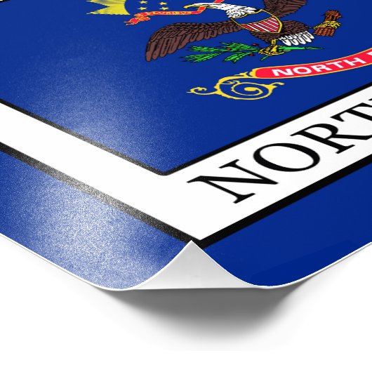 North Dakota Fotodruck (Ecke)