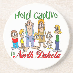 North Dakota Funny Trailer Park Sandstone Unterset Untersetzer