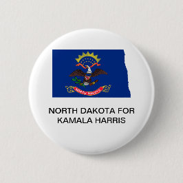 NORTH DAKOTA für Kamala Harris 2024 Button