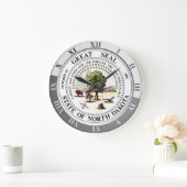 North Dakota Große Wanduhr (Zuhause)
