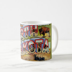 North-Dakota-Gruß Postkarten-Tasse Kaffeetasse