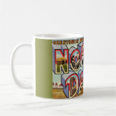 North-Dakota-Gruß Postkarten-Tasse Kaffeetasse (Links)