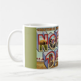 North-Dakota-Gruß Postkarten-Tasse Kaffeetasse