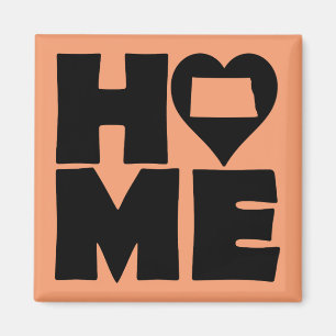North-Dakota-Home-Heart-State-Kühlschrankmagnet Magnet