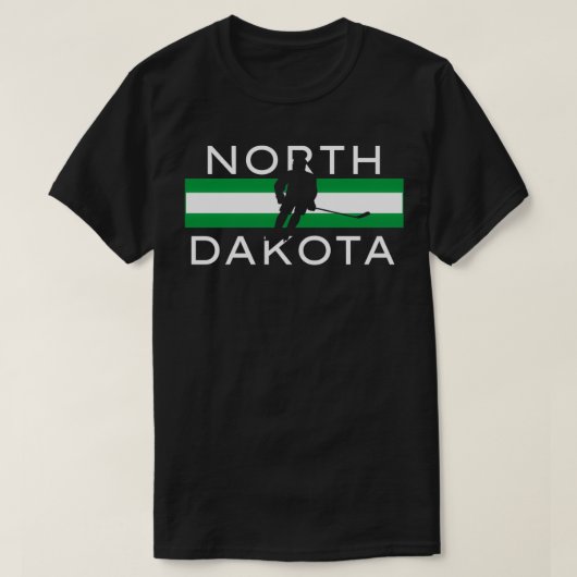 North Dakota Ice Hockey Player Forward Coach Team T-Shirt (Design vorne)