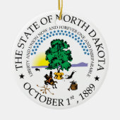 North Dakota Keramik Ornament (Vorne)