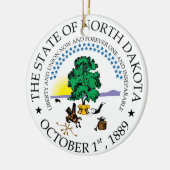 North Dakota Keramik Ornament (Links)