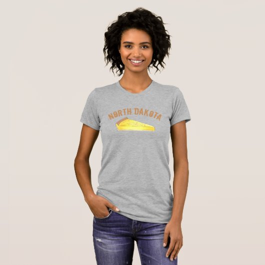 North Dakota Kuchen Custard Cake Slice ND Dessert T-Shirt (Vorne ganz)