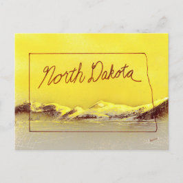 North Dakota Land Postkarte