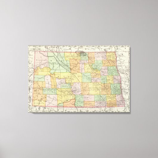 North Dakota Leinwanddruck (Vorderseite)