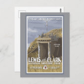North Dakota, Lewis und Clark Trail, Postkarte (Vorne/Hinten)