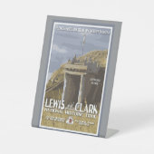 North Dakota, Lewis und Clark Trail, Sockelschild (Vorderseite)