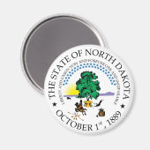 North Dakota Magnet (Vorderseite/Rückseite)
