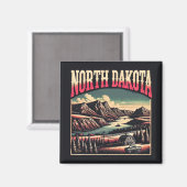 North Dakota Magnet (Vorderseite/Rückseite)