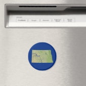 North Dakota Map Magnet (In Situ (Geschirrspüler))