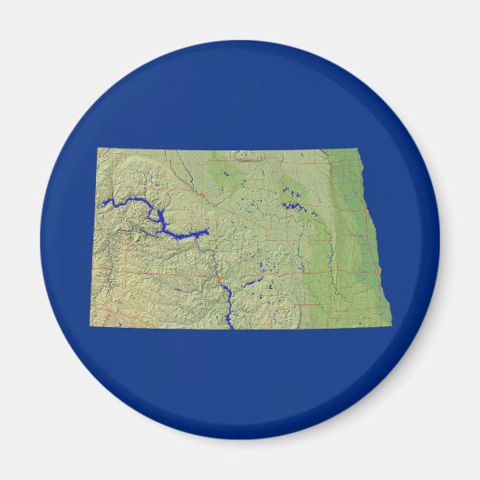 North Dakota Map Magnet (Vorne)