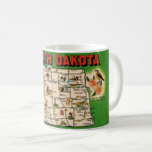 North Dakota Map Tasse (VorderseiteRechts)