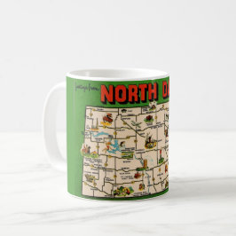 North Dakota Map Tasse