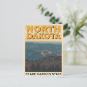North Dakota Mountain View Postkarte (Stehend Vorderseite)