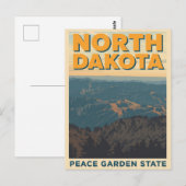 North Dakota Mountain View Postkarte (Vorne/Hinten)