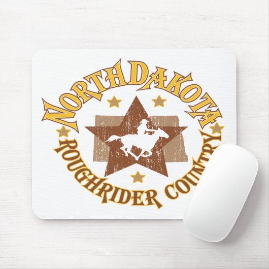 North Dakota Mousepad (Mit Mouse)