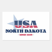 North Dakota My Zuhause Staat Sticker (Vorderseite)