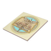 North Dakota Nurse Caduceus Tile Fliese (Seite)