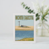 North Dakota - Old Farmstead - Green Postkarte (Stehend Vorderseite)