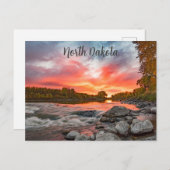 North Dakota Postcard Postkarte (Vorne/Hinten)