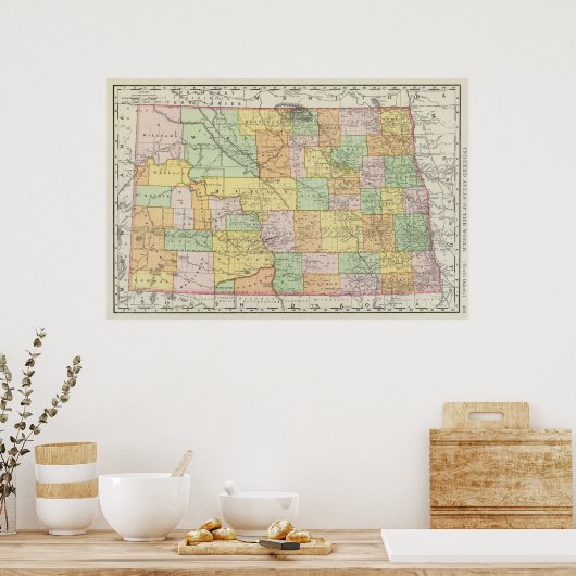North Dakota Poster (Küche)