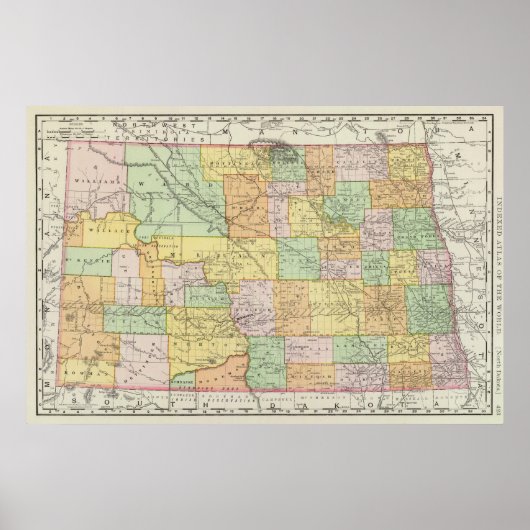 North Dakota Poster (Vorne)