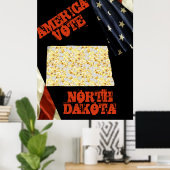 NORTH DAKOTA POSTER (Heimbüro)