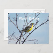 North Dakota Postkarte (Vorne/Hinten)