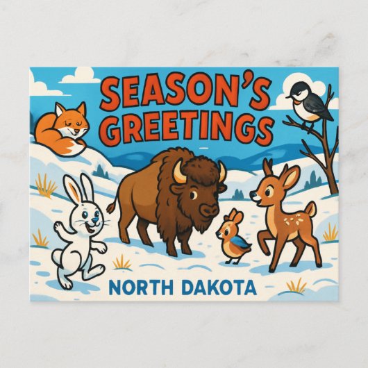 NORTH DAKOTA Postkarte (Vorderseite)