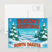 NORTH DAKOTA Postkarte (Vorne/Hinten)