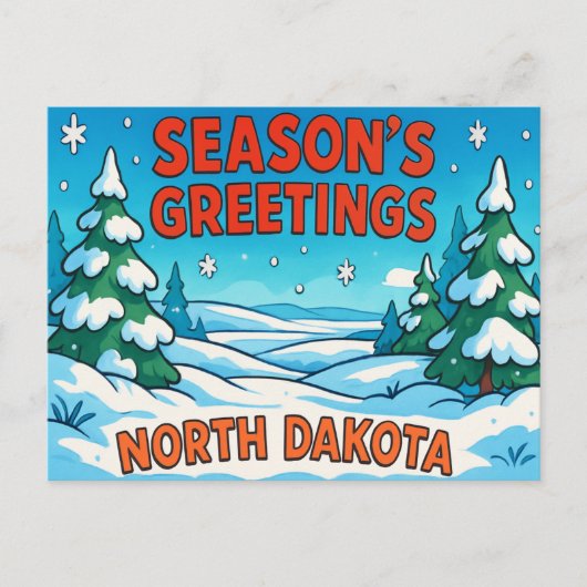 NORTH DAKOTA Postkarte (Vorderseite)