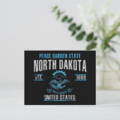 North Dakota Postkarte (Stehend Vorderseite)