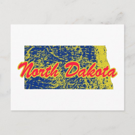 North Dakota Postkarte (Vorderseite)