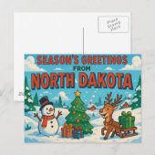 NORTH DAKOTA Postkarte (Vorne/Hinten)