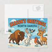 NORTH DAKOTA Postkarte (Vorne/Hinten)