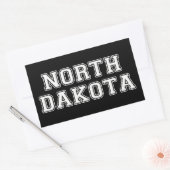 North Dakota Rechteckiger Aufkleber (Umschlag)
